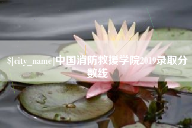 永兴中国消防救援学院2019录取分数线