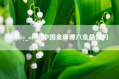 永兴中国金牌哪六金最贵的