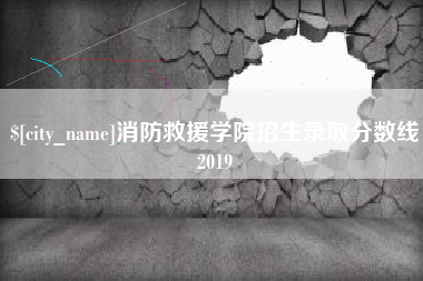 永兴消防救援学院招生录取分数线2019