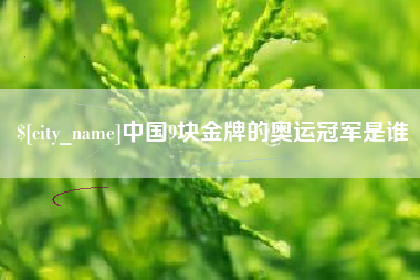 永兴中国9块金牌的奥运冠军是谁