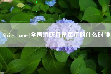 永兴全国消防日是每年的什么时候