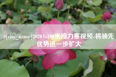 永兴20204x100米接力赛视频-将领先优势进一步扩大