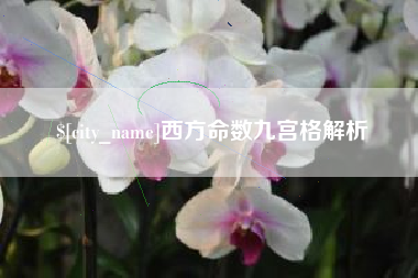 永兴西方命数九宫格解析
