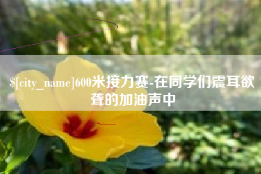 永兴600米接力赛-在同学们震耳欲聋的加油声中