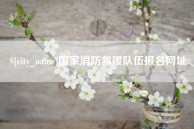 永兴国家消防救援队伍报名网址