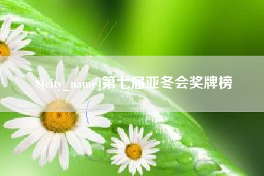 永兴第七届亚冬会奖牌榜