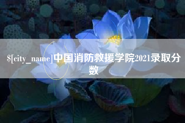 永兴中国消防救援学院2021录取分数