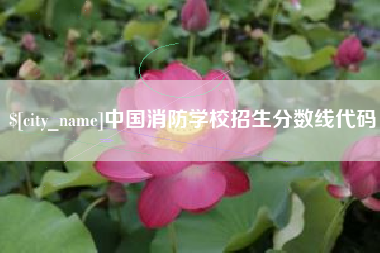永兴中国消防学校招生分数线代码