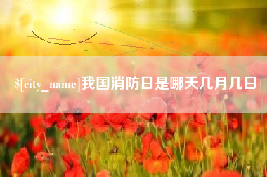 永兴我国消防日是哪天几月几日