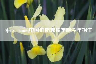 永兴中国消防救援学院今年招生
