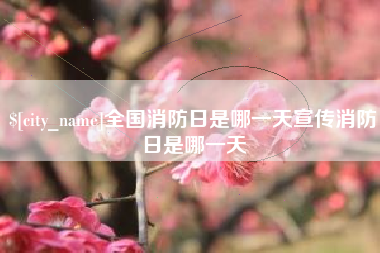 永兴全国消防日是哪一天宣传消防日是哪一天