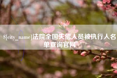 永兴法院全国失信人员被执行人名单查询官网