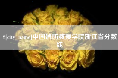 永兴中国消防救援学院浙江省分数线