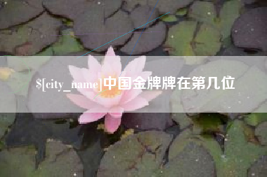 永兴中国金牌牌在第几位