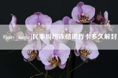 永兴民事纠纷冻结银行卡多久解封