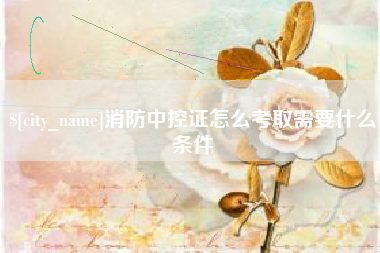 永兴消防中控证怎么考取需要什么条件