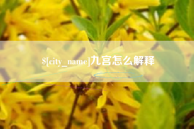 永兴九宫怎么解释