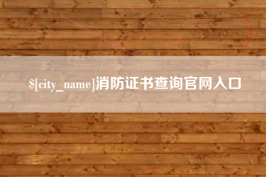 永兴消防证书查询官网入口
